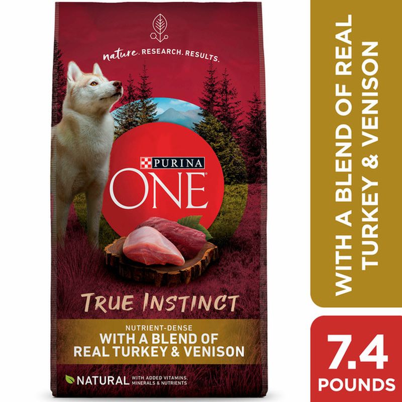 Purina ONE High Protein, Natural Dry Dog Food, True Instinct With Real