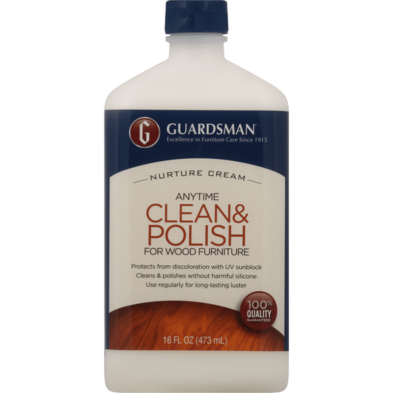 Guardsman Clean & Polish, Anytime, for Wood Furniture, Nurture Cream