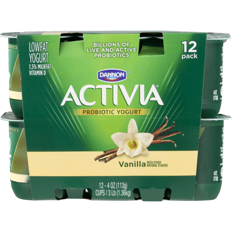 Activia Lowfat Probiotic Vanilla Yogurt 4 Oz From Safeway Instacart 8287
