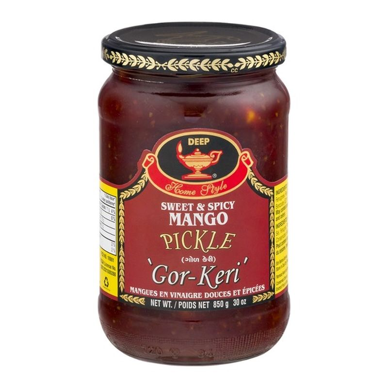 Deep Home Style Sweet & Spicy Mango Pickle 'GorKeri' (30 oz) Instacart