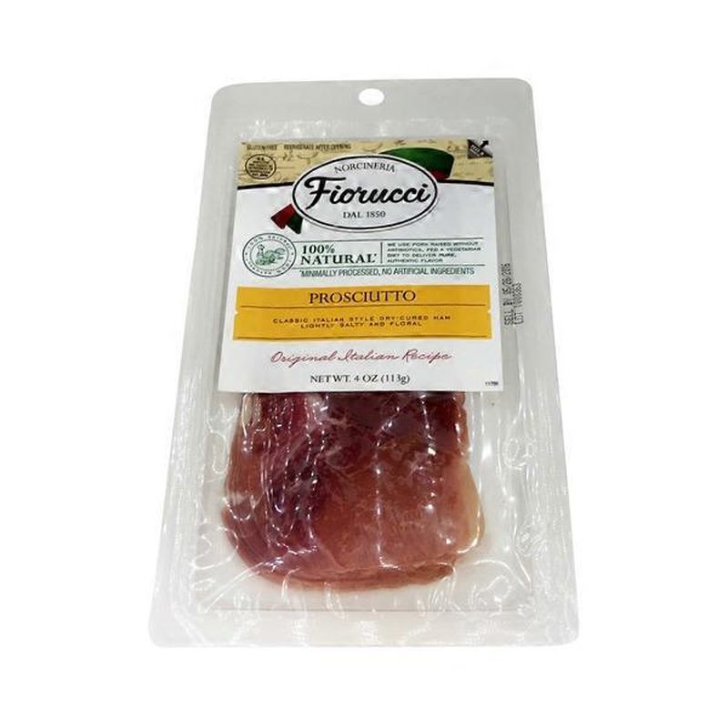 Fiorucci Prosciutto, Classic Italian Style Drycured Ham (4 oz) Instacart