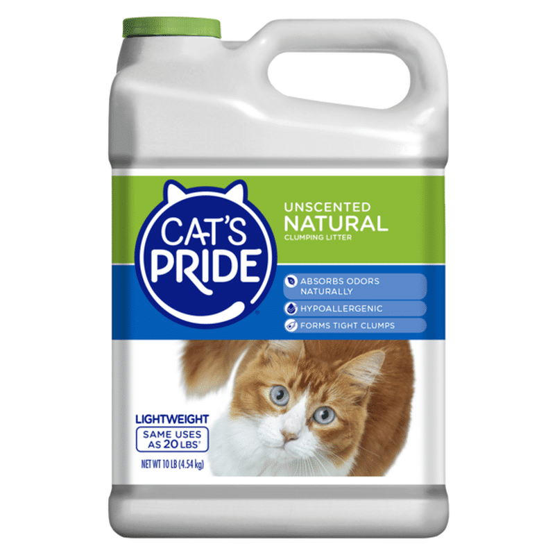 Cat's Pride Natural Unscented Lightweight Clumping Clay Cat Litter (10