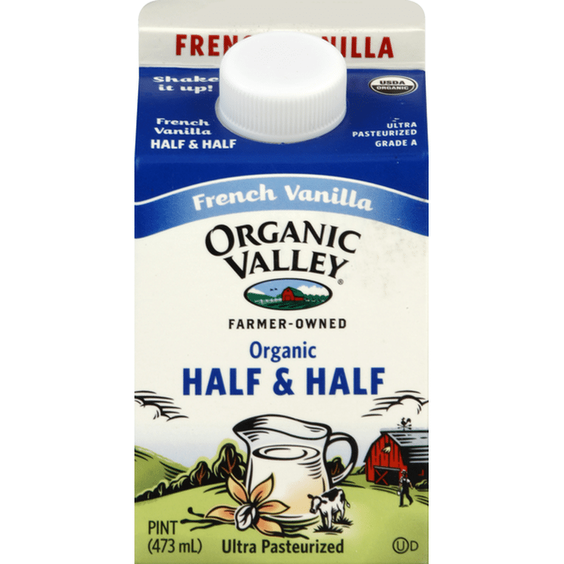 Organic Valley Half & Half, French Vanilla (1 pt) Instacart