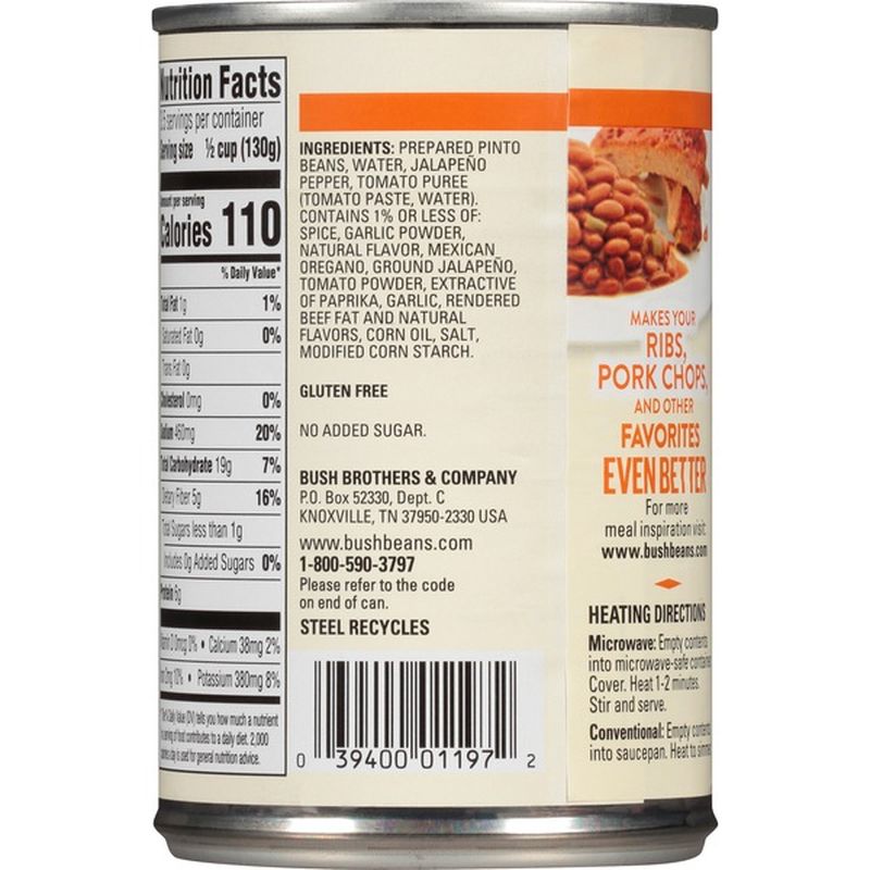 Bush's Best Southwestern Style Pinto Beans (15.4 oz) from Food Lion
