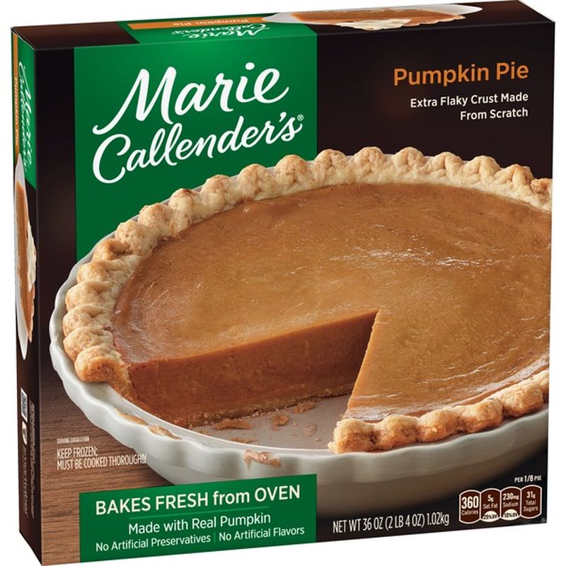 Marie Callender's Pumpkin Pie (36 oz) from Lunardi’s Markets Instacart