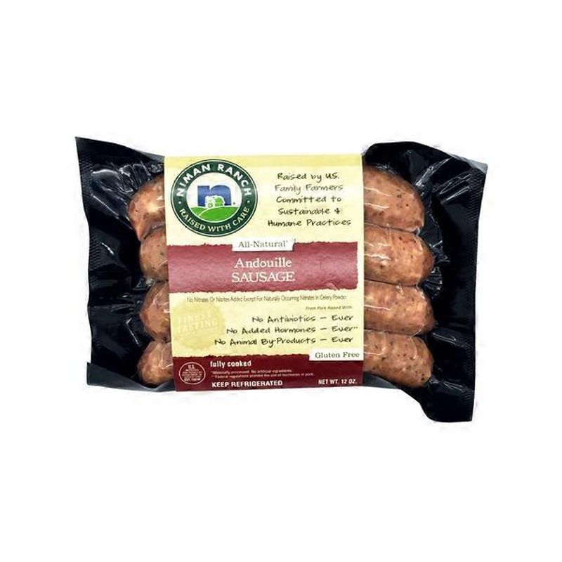 Niman Ranch Sausage, Andouille (12 oz) - Instacart