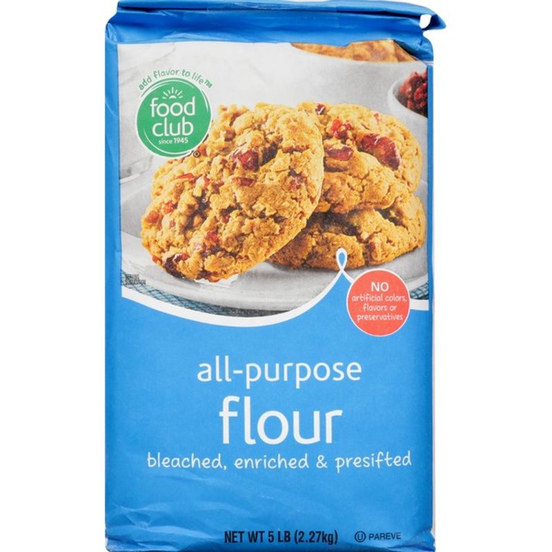 Food Club Bleached & Enriched AllPurpose Flour (5 lb) Instacart