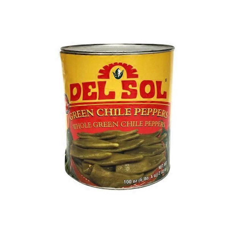 Del Sol Whole Green Chile Peppers (10 lb) Instacart