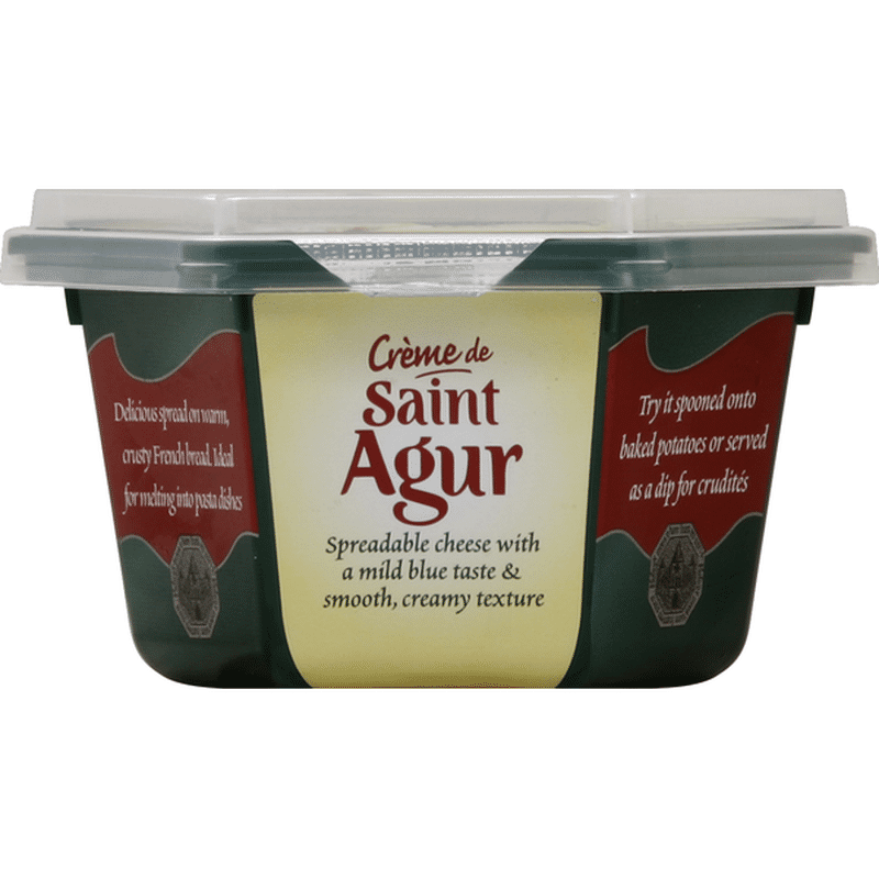 Creme de Saint Agur Spreadable Cheese, Blue Cheese (5.3 oz) Instacart