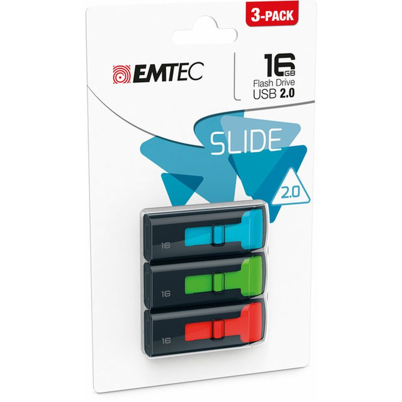 Emtec 16 GB Slide Flash Drive