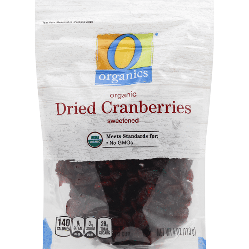 O Organics Dried Cranberries, Organic, Sweetened (4 oz) from Albertsons