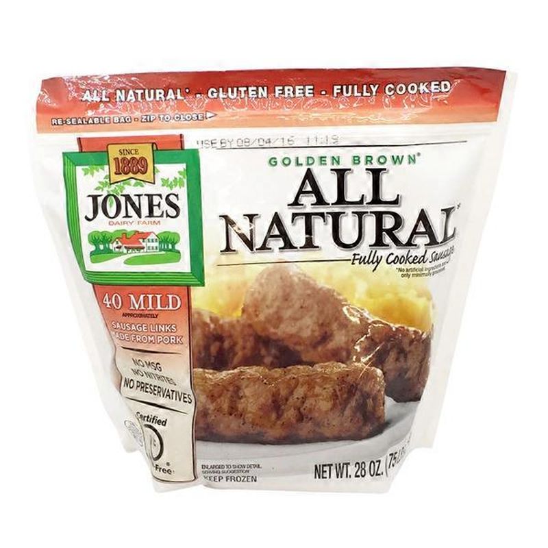 Jones Dairy Farm Sausage Links, Pork, Mild, Golden Brown (40 each