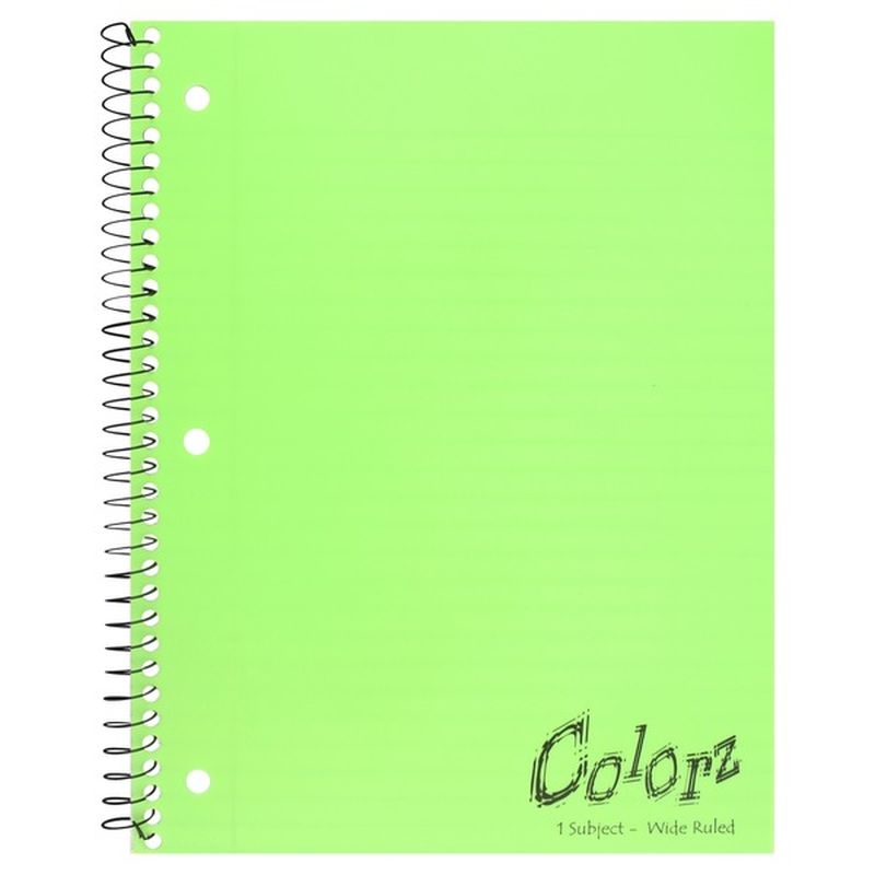Norcom Notebook, 1 Subject, Wide Ruled, 90 Sheets