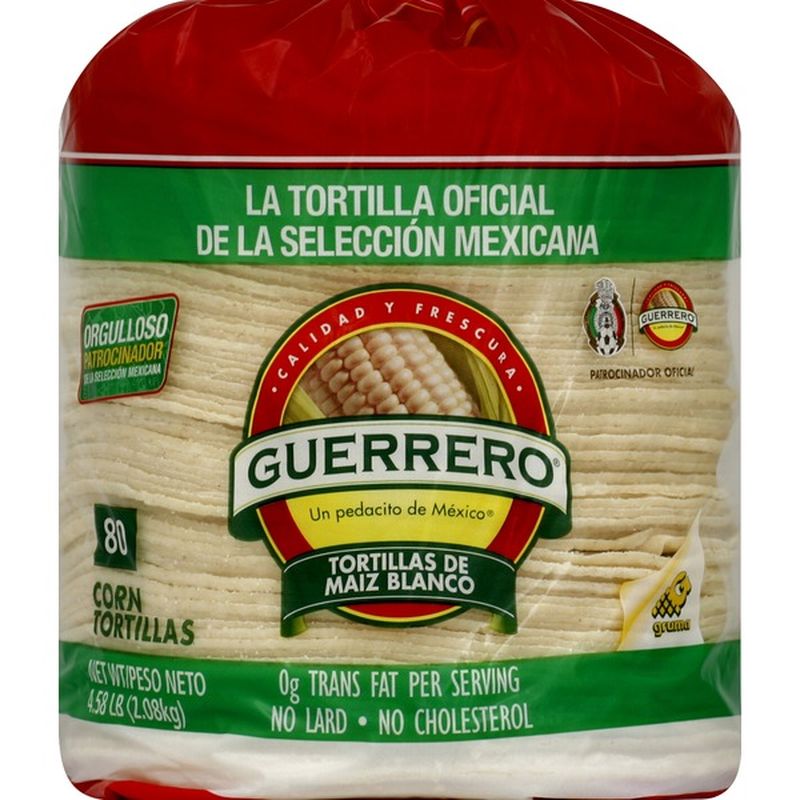 Guerrero White Corn/De Maiz Blanco Tortillas (80 ct) from Northgate Market Instacart