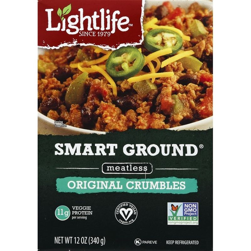 Lightlife Crumbles, PlantBased, Original (12 oz) from Big