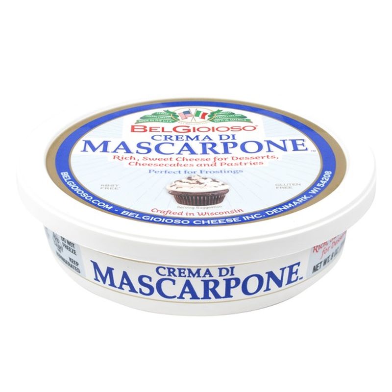 Belgioioso Fresh Mascarpone Cheese Crema Cup 8 Oz Instacart