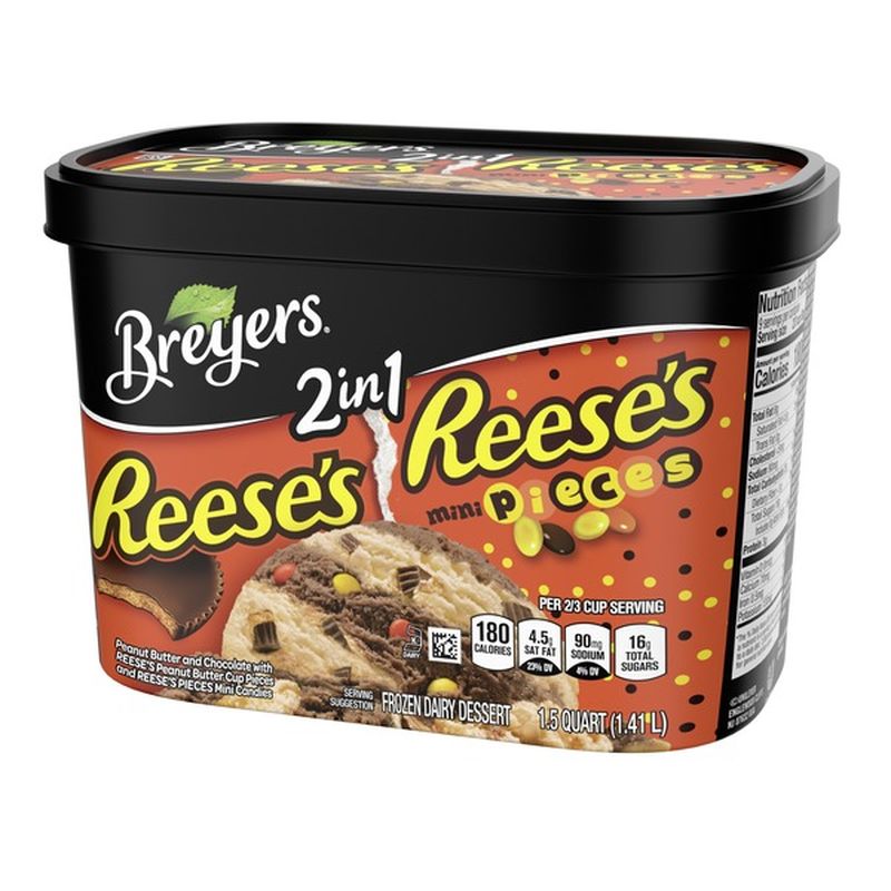 Breyer's Frozen Dairy Dessert 2in1 Reese's Reese's Pieces (1.5 qt) from ...