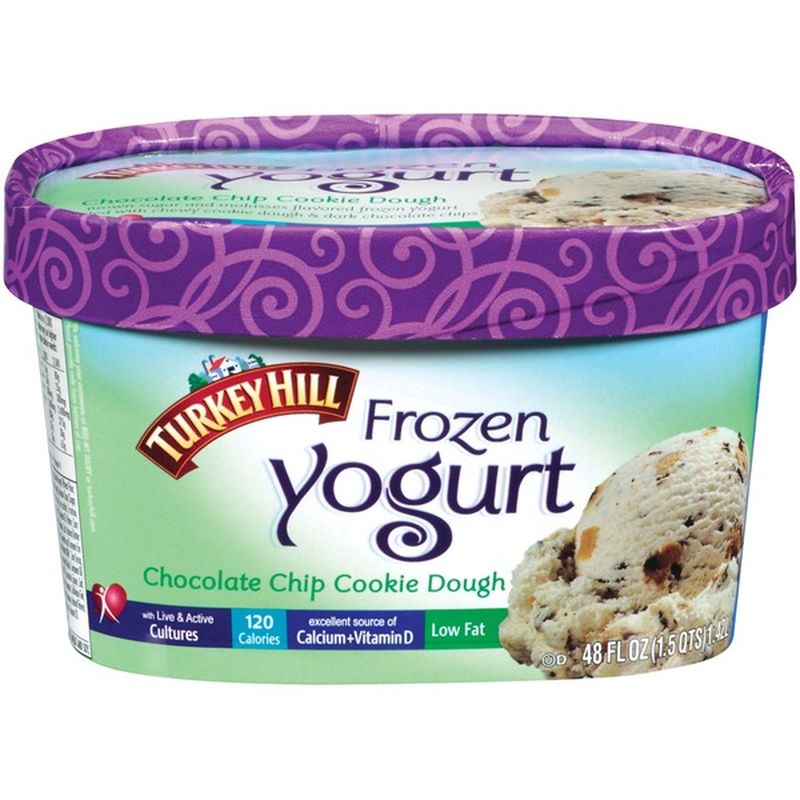 Turkey Hill Chocolate Chip Cookie Dough Frozen Yogurt 48 Fl Oz Instacart 8976