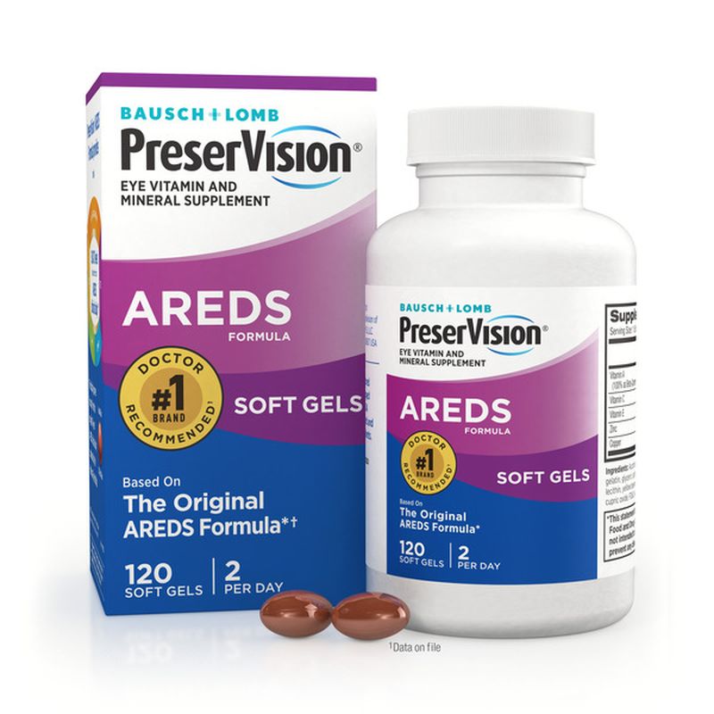 PreserVision Eye Vitamin & Mineral Supplement, AREDS, Soft Gels (120