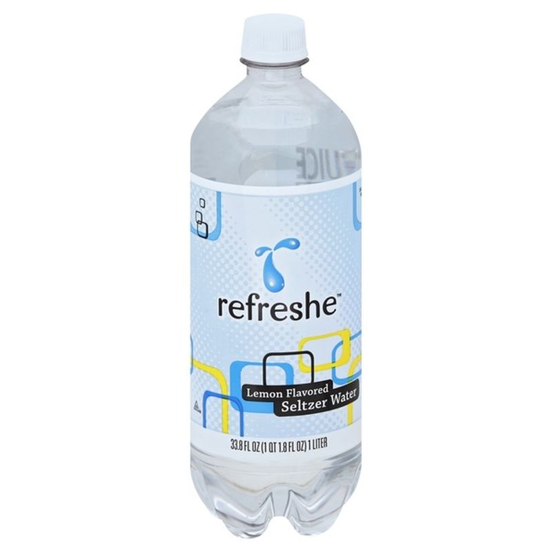 Signature Select Lemon Flavored Seltzer Water (33.8 fl oz) Instacart