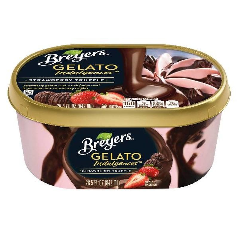 Breyers Gelato Indulgences Strawberry Truffle (28.5 oz) Instacart