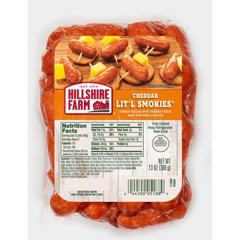 Hillshire Farm Cheddar Lit'l Smokies® Smoked Sausage, 13