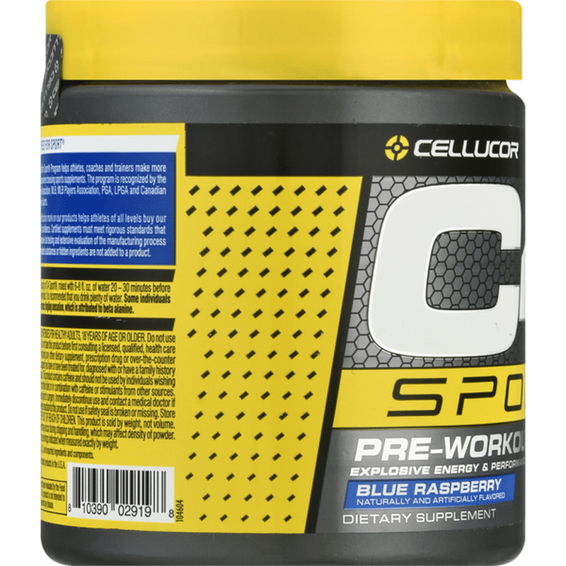 C4 PreWorkout, Blue Raspberry, Sport (9.5 oz) from