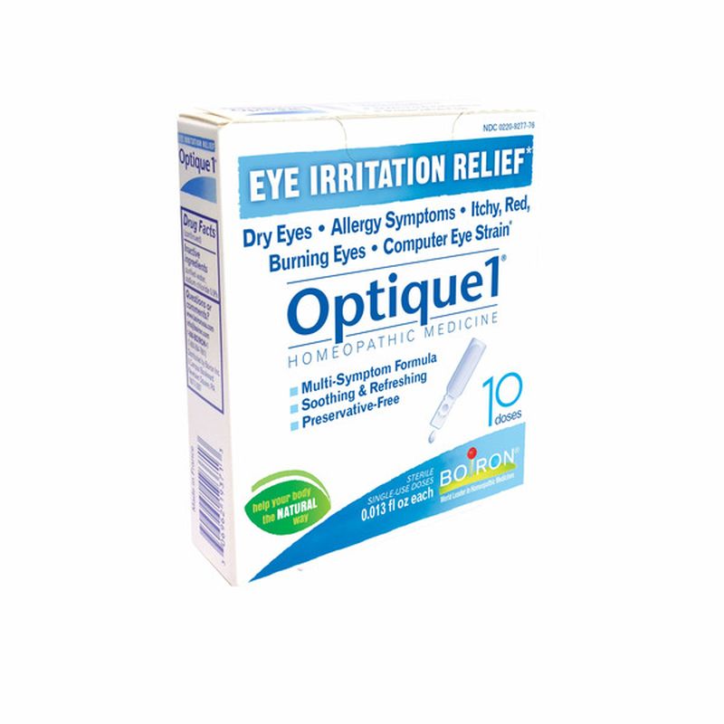 Boiron Optique 1 Homeopathic Eye Drops For Eye Irritation Dry Eyes Allergies Itchy Red 1853