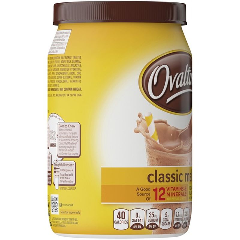 Ovaltine Classic Malt Flavored Mix (12 oz) - Instacart