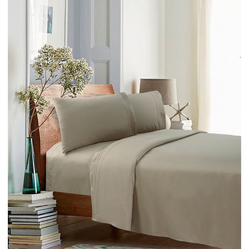 Better Homes & Gardens King Size Luxury Microfiber Embroidered Sheet