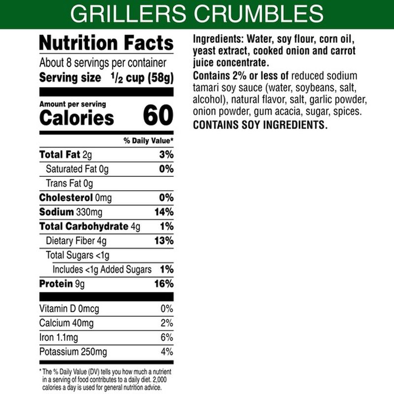 Morning Star Farms Veggie Meal Starters Crumbles Grillers Original (16.2 oz) Instacart
