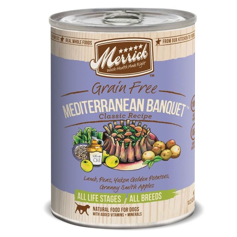 Merrick Classic Grain Free Mediterranean Banquet Canned Dog Food (13.2