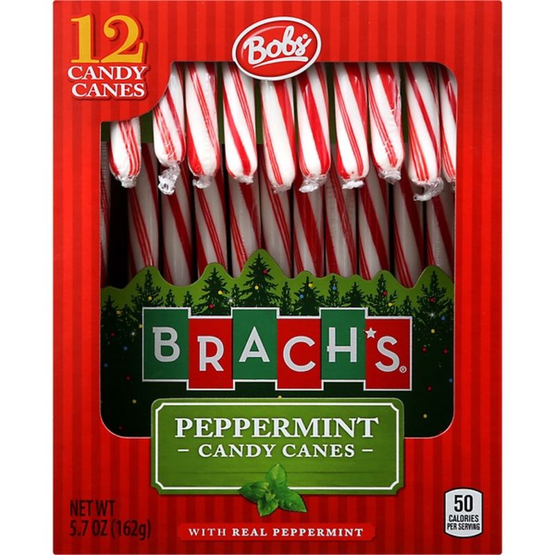 Brach's Candy Canes, Peppermint, With Real Peppermint (12 Each) From ...