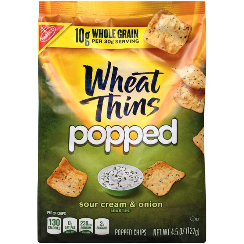 Wheat Thins Sour Cream & Onion Wheat Thins Popped (4.5 oz) Instacart