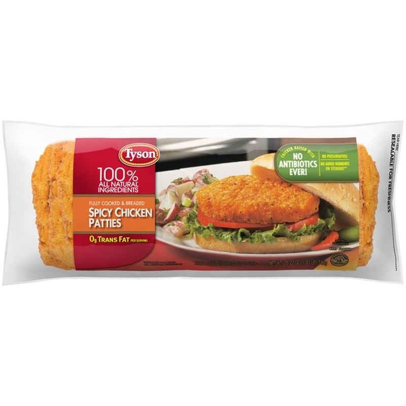 Tyson Spicy Chicken Patties (26.22 oz) Instacart