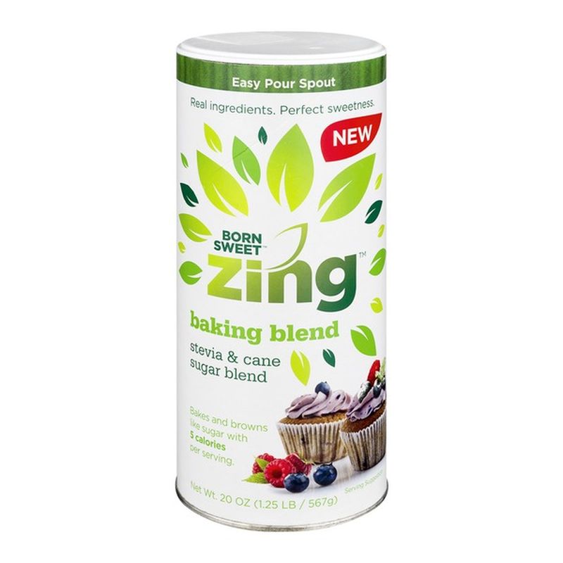 Zing Stevia & Cane Sugar Blend Baking Blend (20 oz) - Instacart