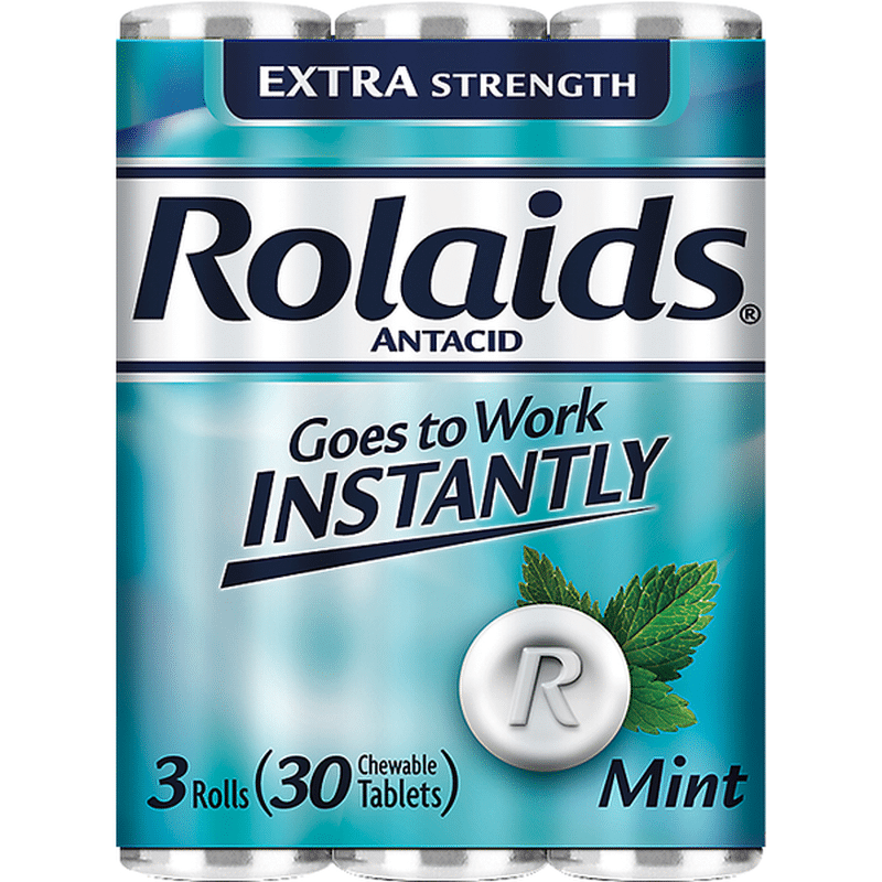 Rolaids Antacid, Extra Strength, Tablets, Mint (3 ct) Instacart