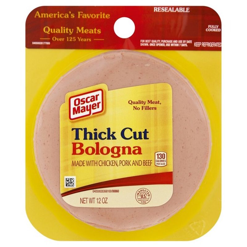 Oscar Mayer Thick Cut Bologna (12 oz) - Instacart