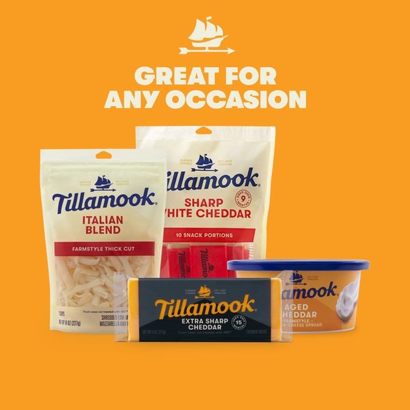 Tillamook Extra Sharp Cheddar Cheese Loaf (8 oz) from Falletti Foods