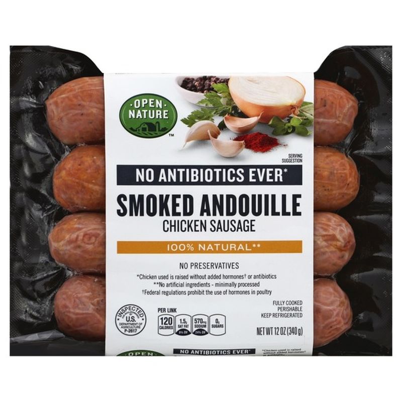 Open Nature Smoked Andouille Chicken Sausage (12 oz) from Safeway
