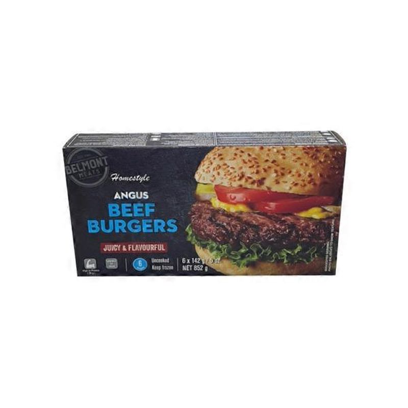 Belmont Meats Angus Beef Burgers Per Lb Instacart