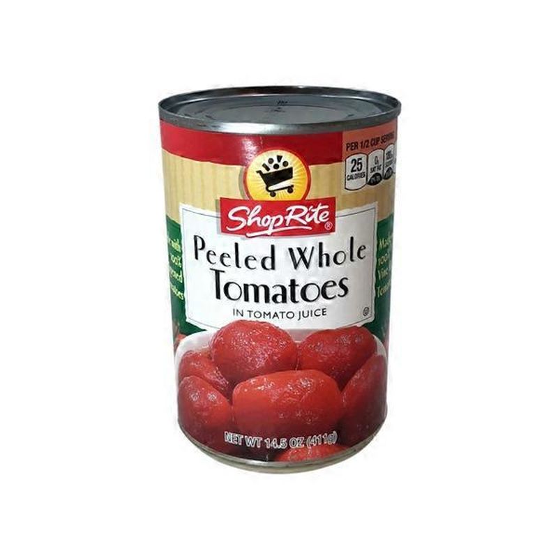 ShopRite Tomatoes, Peeled Whole in Tomato Juice (14.5 oz) Instacart