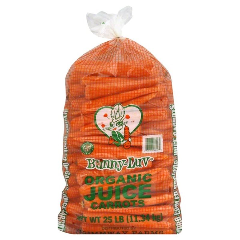 Bunny Luv Organic Juice Carrots (25 lb) Instacart
