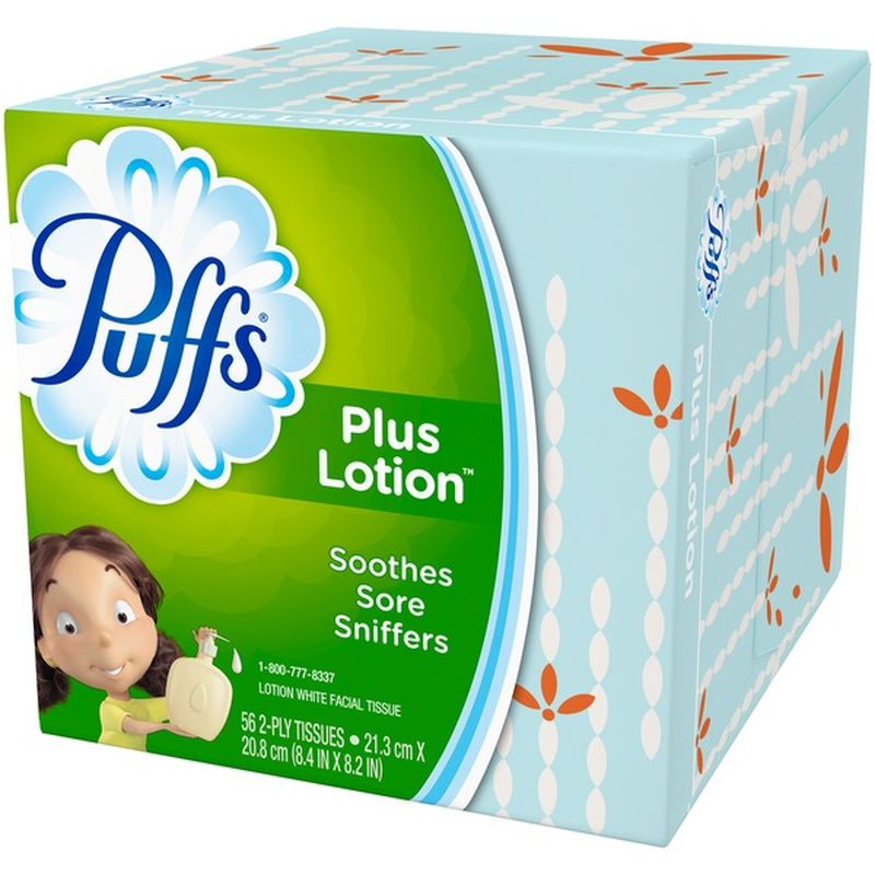 Puffs Plus Lotion Facial Tissues (56 ct) - Instacart