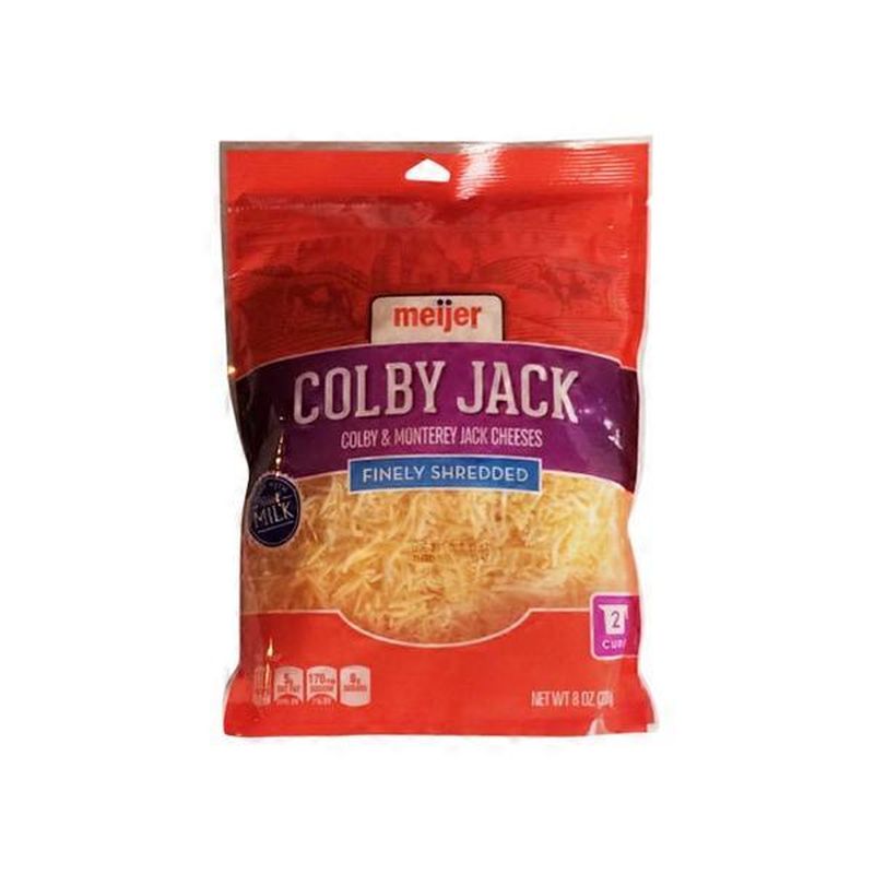 Meijer Colby Jack Colby & Monterey Jack Finely Shredded Cheeses (8 oz