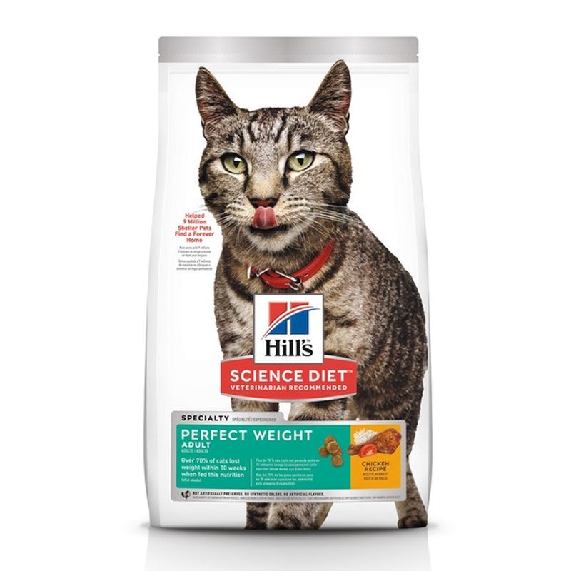 Hill's Science Diet Cat Food, Chicken Recipe, Perfect Weight, Adult (7