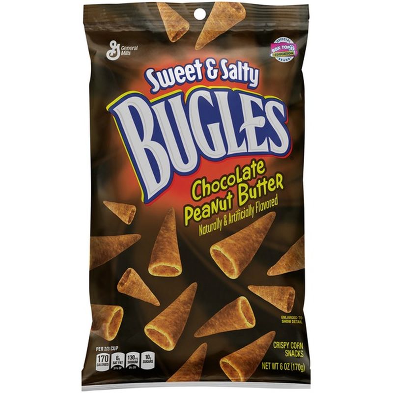 Bugles Sweet & Salty Chocolate Peanut Butter Crispy Corn Snacks (6 oz