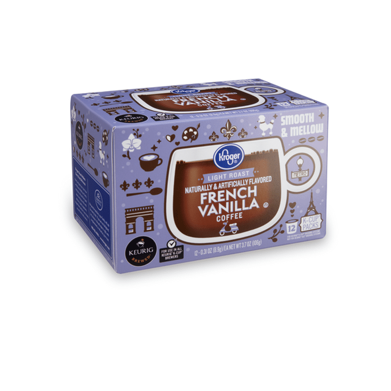 Kroger Light Roast Coffee, French Vanilla (12 ct) Instacart
