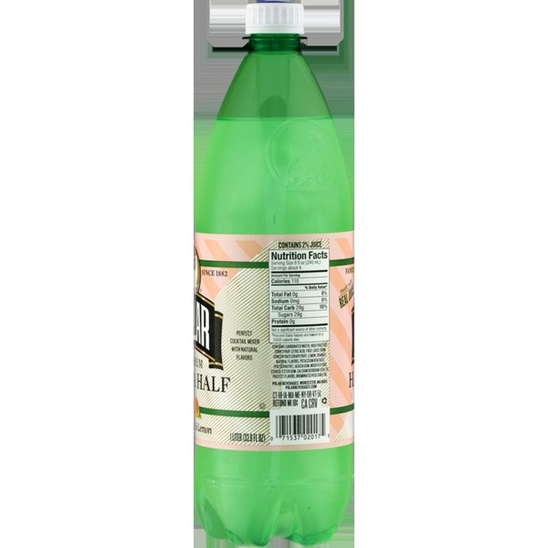 Polar Half & Half, Premium, Grapefruit & Lemon (33.8 oz) from Total