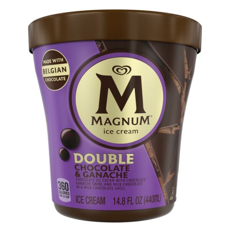 Magnum Ice Cream Tub Double Chocolate & Ganache (14.8 oz) Instacart